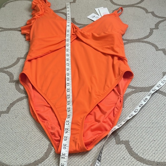 Lilly Pulitzer Olivann One-Piece Orange Swimsuit, size 16 - Picture 12 of 16